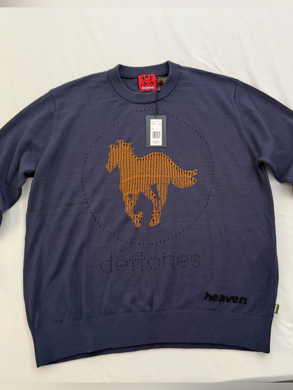 NWT Heaven by Marc Jacobs x Deftones | Pony Sweater | Navy Crewneck Large